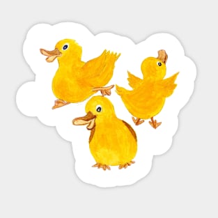 Three Little Ducks Sticker